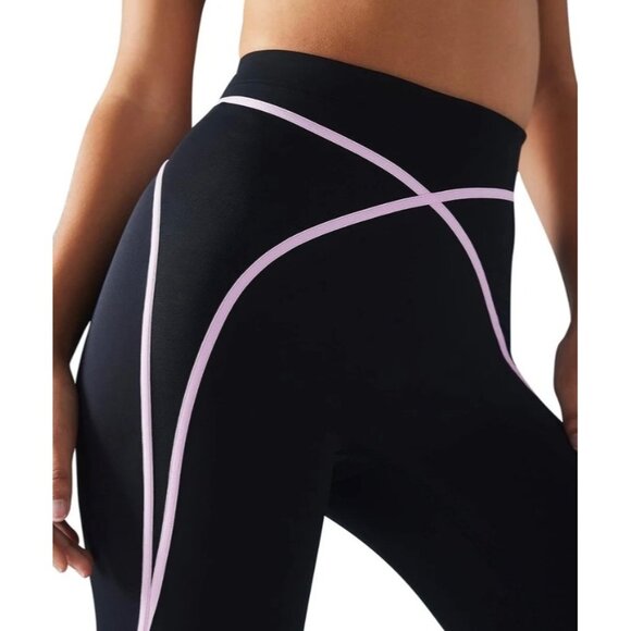 Savage X Fenty Womens X Mesh High-Waist Legging Size 1X Black Caviar - Picture 4 of 5